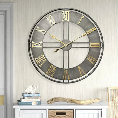 Wanduhr Deko Loft Gealtertes Metall