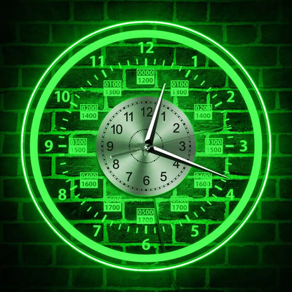 Wanduhr mit LED-Hintergrundbeleuchtung