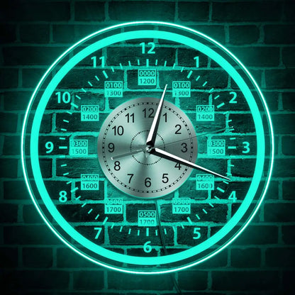 Wanduhr mit LED-Hintergrundbeleuchtung