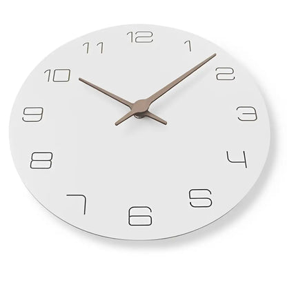 Wanduhr Weiß Holz