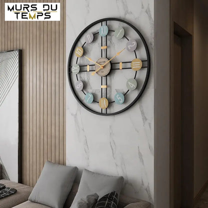 Wanduhr Retro Design 3D