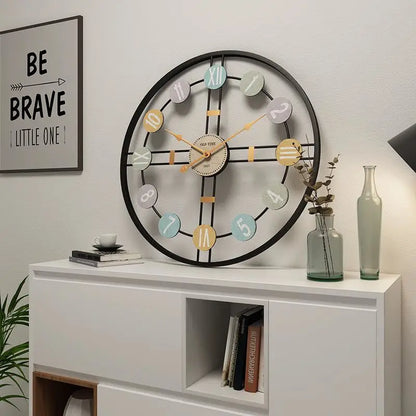 Wanduhr Retro Design 3D