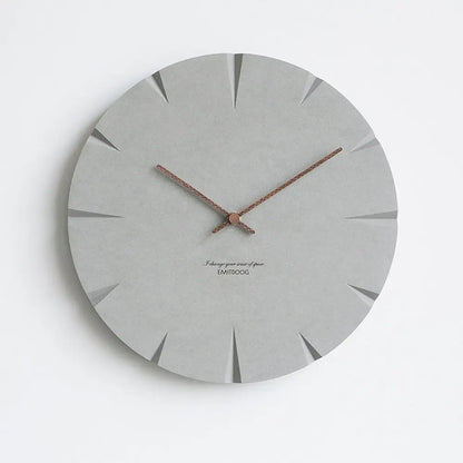 Minimalistische Beton-Wanduhr
