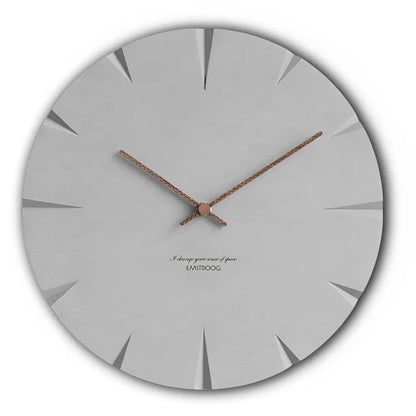 Minimalistische Beton-Wanduhr