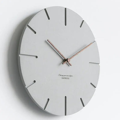 Minimalistische Beton-Wanduhr