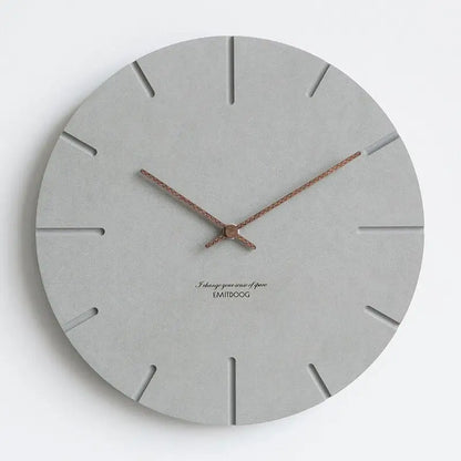 Minimalistische Beton-Wanduhr