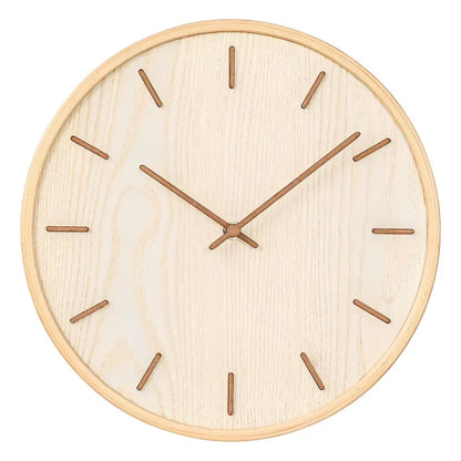 Wanduhr aus natürlichem Holz