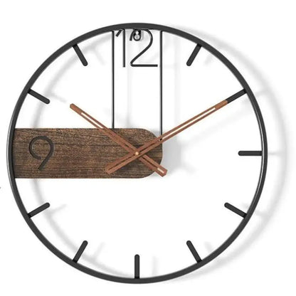 Moderne Rustikale Wanduhr