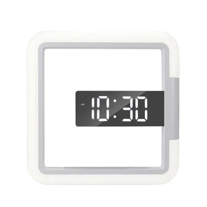 Leuchtende quadratische Wanduhr