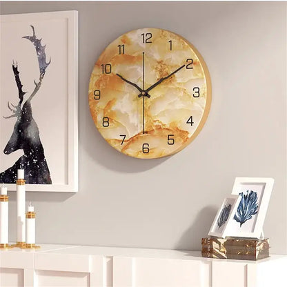 Wanduhr Design Marmoroptik