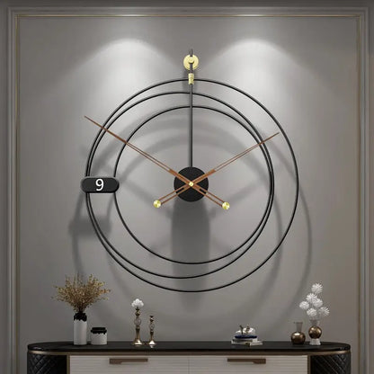 Moderne geometrische Wanduhr