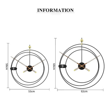 Moderne geometrische Wanduhr