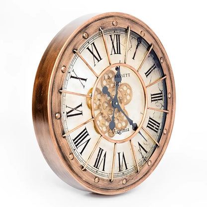 Industrielle Zahnrad-Wanduhr