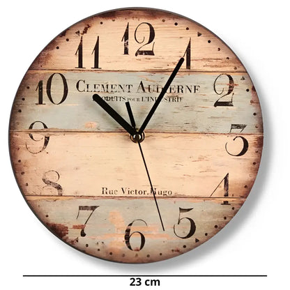 Vintage Wanduhr Rue Victor Hugo