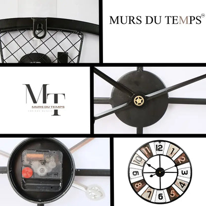 Bunte Industrielle Wanduhr