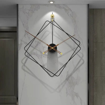 Wanduhr Rauten Design