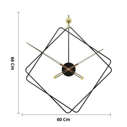 Wanduhr Rauten Design
