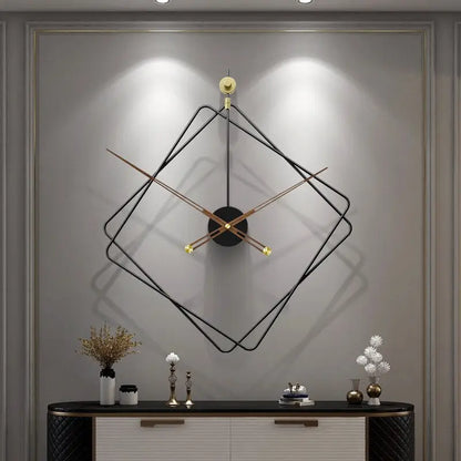 Wanduhr Rauten Design