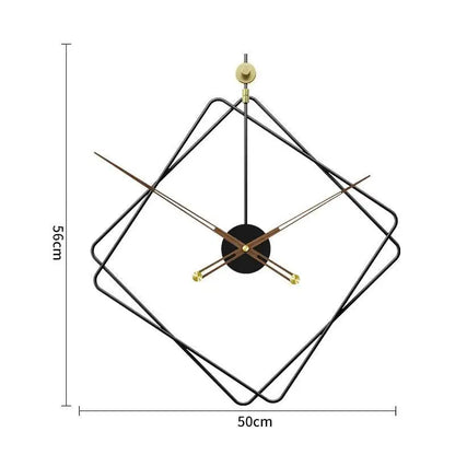 Wanduhr Rauten Design