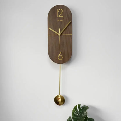 Pendeluhr Linie Nussbaum & Gold