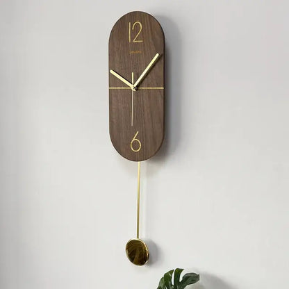 Pendeluhr Linie Nussbaum & Gold