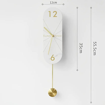 Wandpendeluhr Design mit Pendel