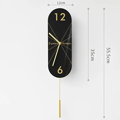 Wandpendeluhr Design mit Pendel